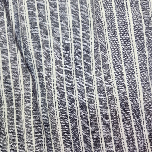 Briggs New York Blue Striped Linen Blend Pants Small - Picture 12 of 13